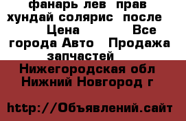 фанарь лев. прав. хундай солярис. после 2015 › Цена ­ 4 000 - Все города Авто » Продажа запчастей   . Нижегородская обл.,Нижний Новгород г.